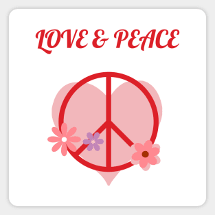 LOVE & PEACE Magnet